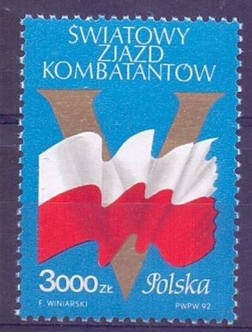 Znaczek Polska 1992 Mi 3394 Fi 3246 Czyste **