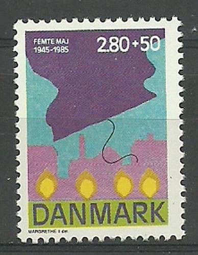 Znaczek Dania 1985 Mi 837 Czyste **