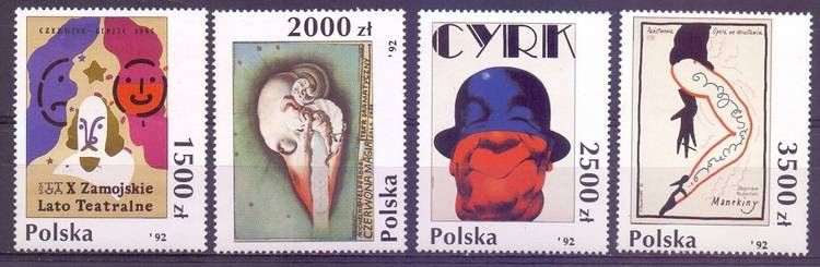 Znaczek Polska 1992 Mi 3405-3408 Fi 3257-3260 Czyste **