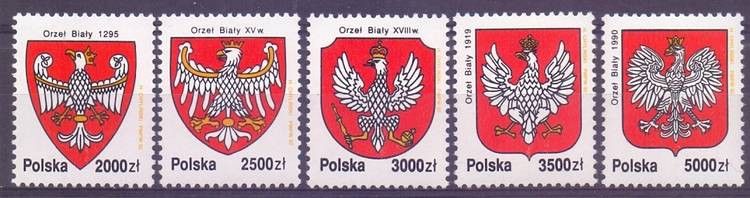 Znaczek Polska 1992 Mi 3420-3424 Fi 3272-3276 Czyste **