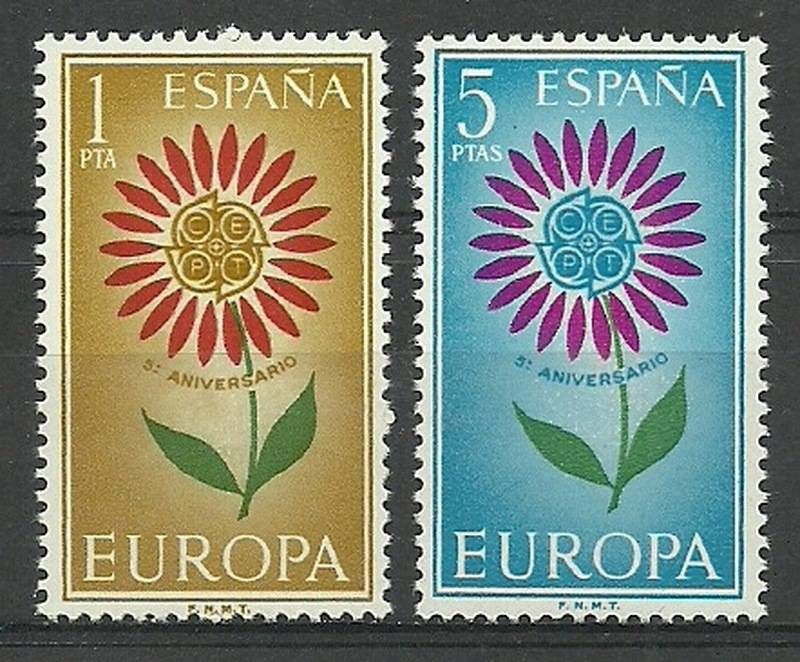 Znaczek Hiszpania 1964 Mi 1501-1502 Czyste **