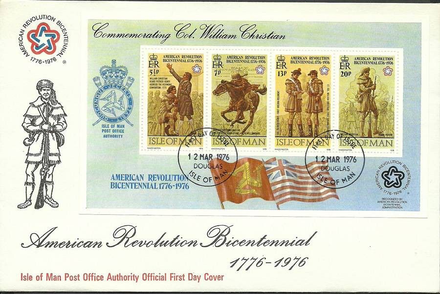 Znaczek Wyspa Man 1976 Mi bl 2 FDC