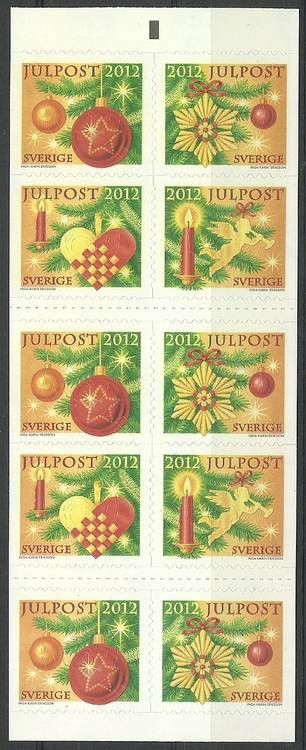 Znaczek Szwecja 2012 Mi mh 2910-2913 Czyste **
