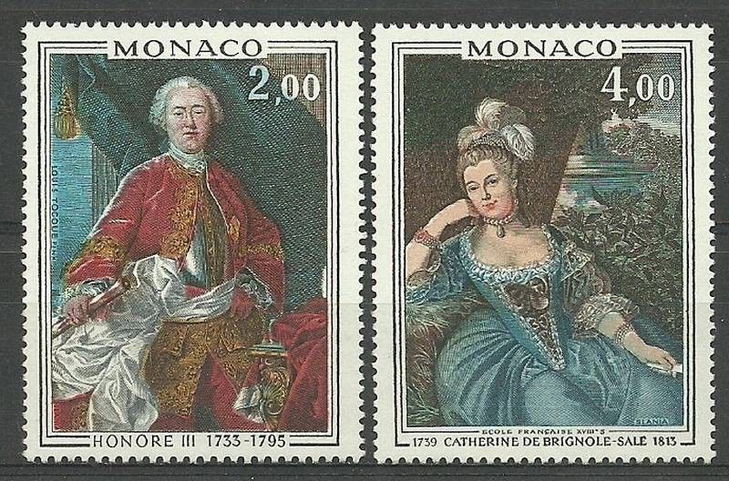 Znaczek Monako 1975 Mi 1202-1203 Czyste **
