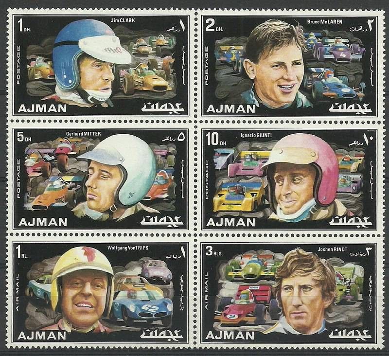 Znaczek Ajman / Adżman 1971 Mi 1067-1072 Czyste **
