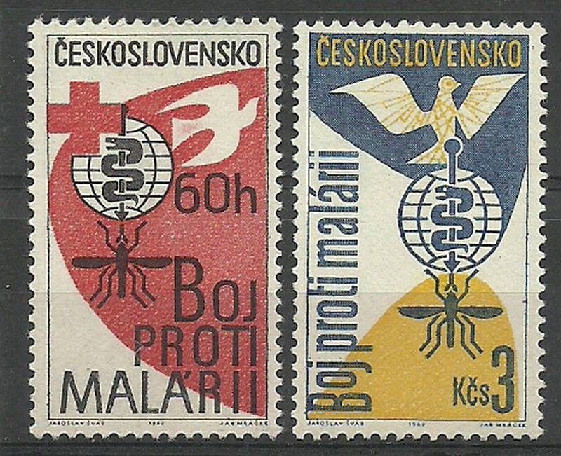 Znaczek Czechosłowacja 1962 Mi 1348-1349 Czyste **