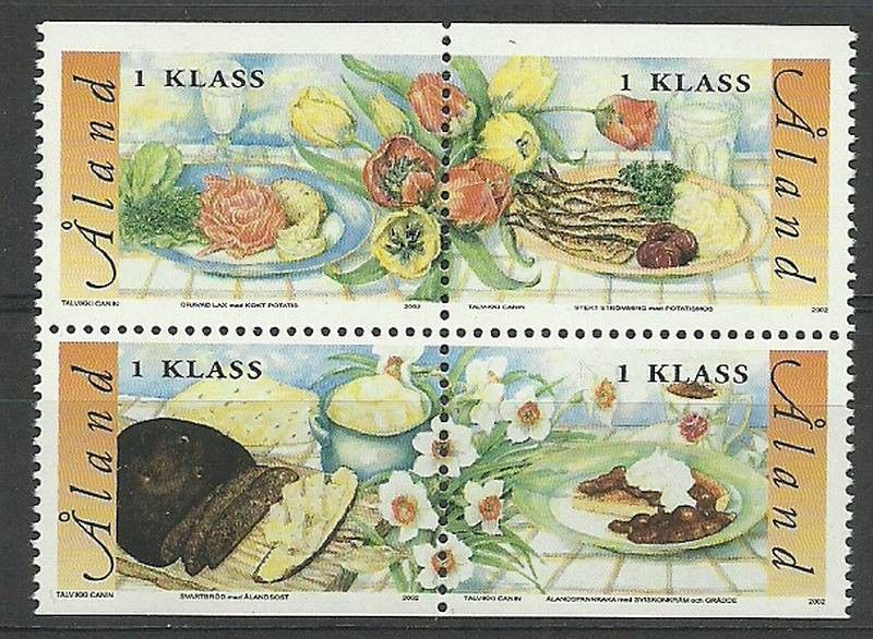 Znaczek Wyspy Alandzkie 2002 Mi 203-206 Czyste **