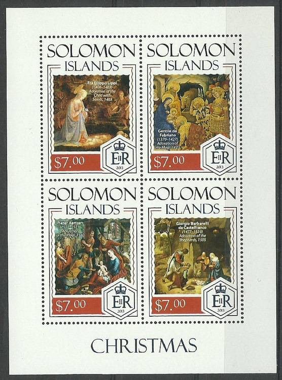 Znaczek Wyspy Salomona 2014 Mi ark 2397-2400 Czyste **