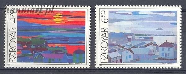 Znaczek Wyspy Owcze 1987 Mi 160-161 Czyste **