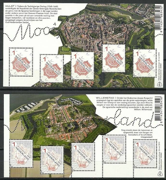 Znaczek Holandia 2015 Mi ark 3357-3358 Czyste **