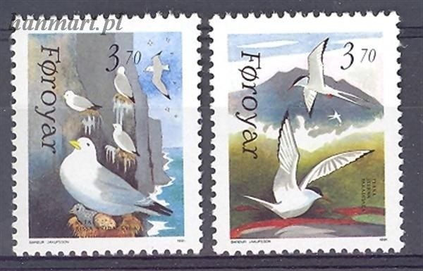 Znaczek Wyspy Owcze 1991 Mi 221-222 Czyste **