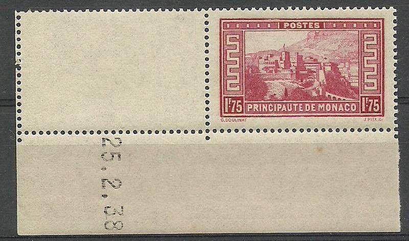 Znaczek Monako 1933 Mi zf 130 Czyste **