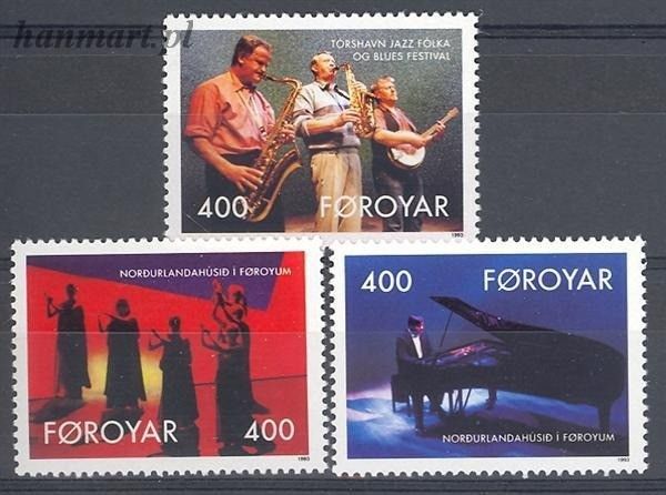 Znaczek Wyspy Owcze 1993 Mi 243-245A Czyste **