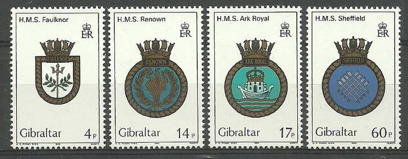 Znaczek Gibraltar 1983 Mi 465-468 Czyste **