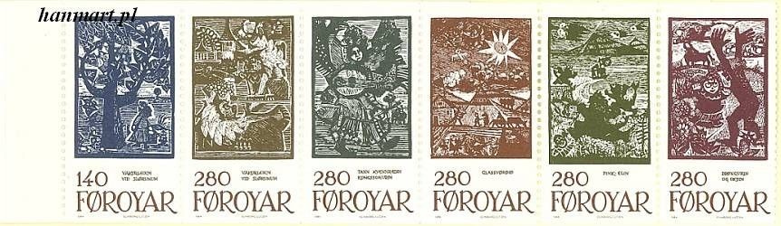Znaczek Wyspy Owcze 1984 Mi mh 2 Czyste **