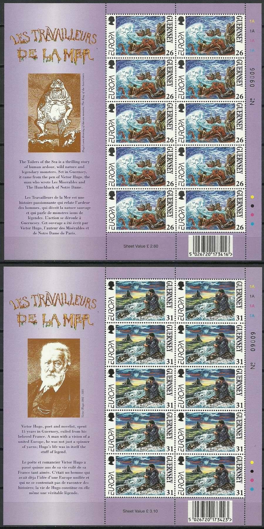 Znaczek Guernsey 1997 Mi ark 734-735 Czyste **