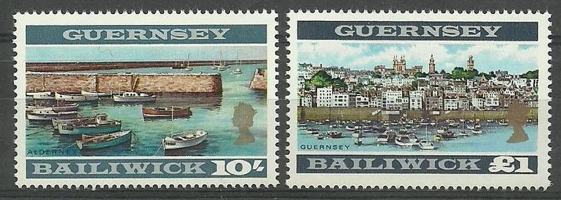 Znaczek Guernsey 1969 Mi 22-23A Czyste **