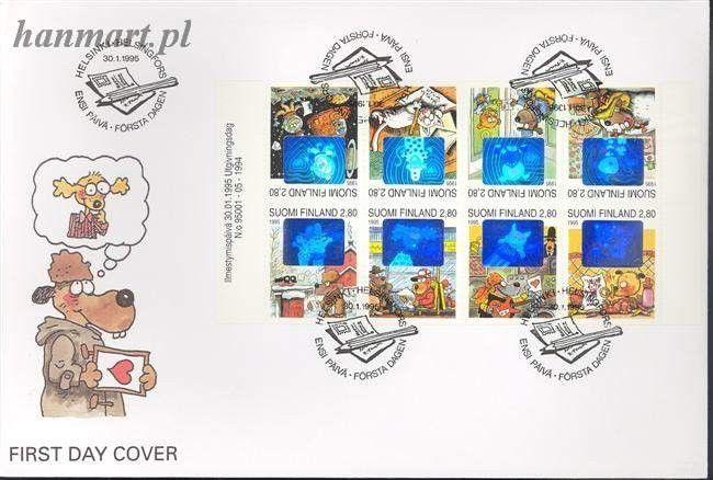 Znaczek Finlandia 1995 Mi blatt 39 FDC