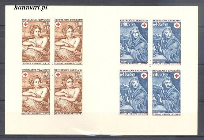 Znaczek Francja 1969 Mi mh 1692-1693 Czyste **