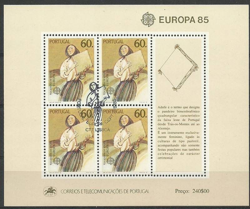 Znaczek Portugalia 1985 Mi bl 47 Stemplowane