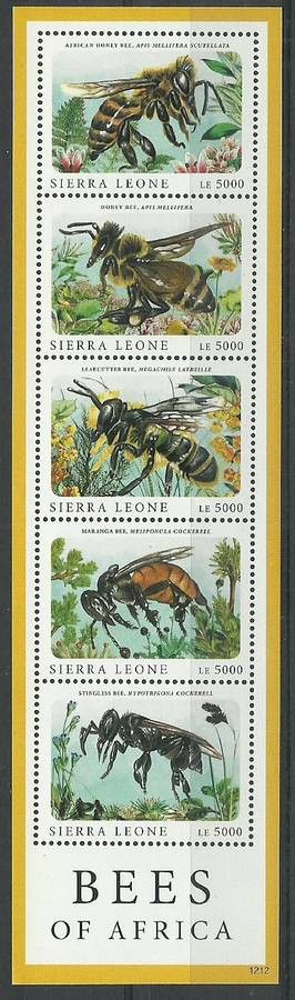 Znaczek Sierra Leone 2012 Mi ark 5700-5704 Czyste **