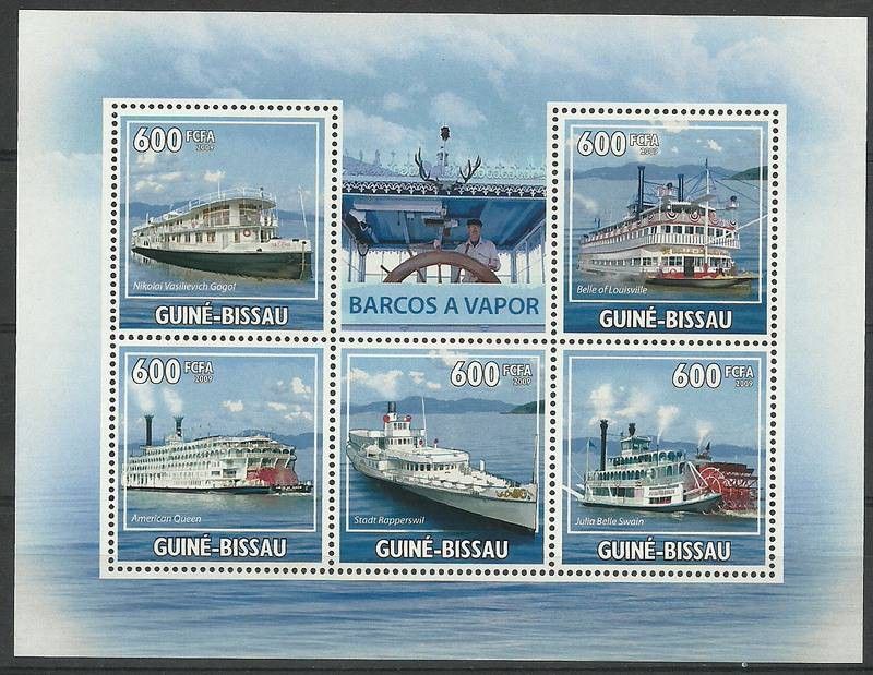Znaczek Gwinea Bissau 2009 Mi ark 4521-4525 Czyste **