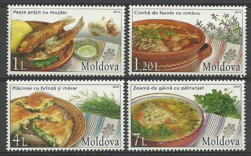 Znaczek Mołdawia 2014 Mi 879-882 Czyste **