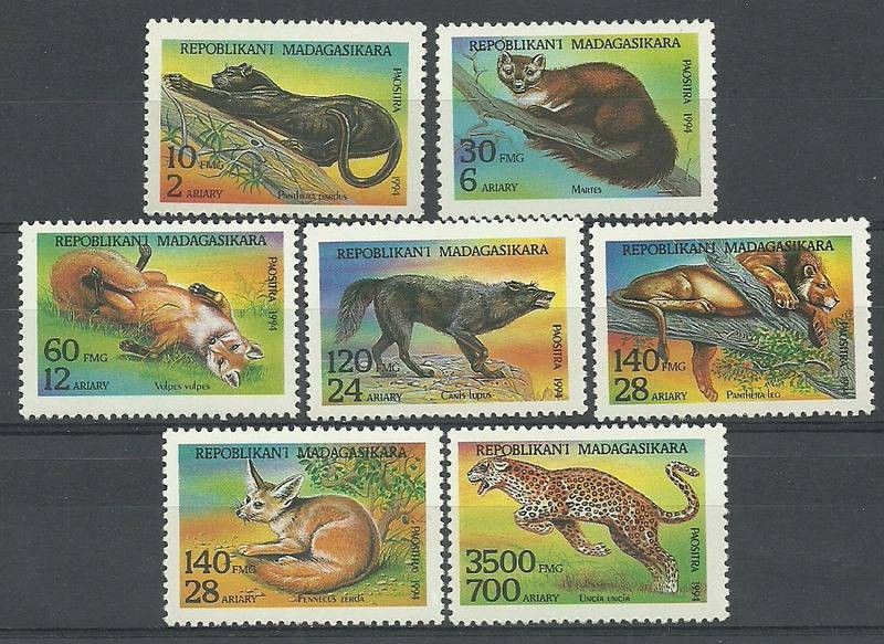 Znaczek Madagaskar 1994 Mi 1701-1707 Czyste **