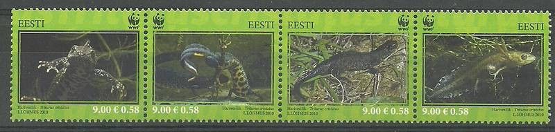 Znaczek Estonia 2010 Mi 674-677 Czyste **