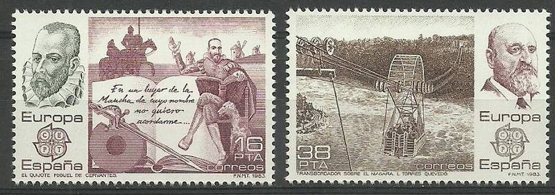 Znaczek Hiszpania 1983 Mi 2585-2586 Czyste **