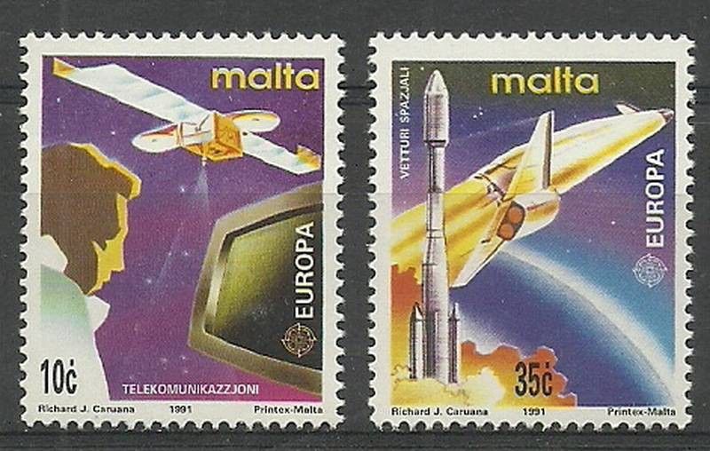 Znaczek Malta 1991 Mi 854-855 Czyste **