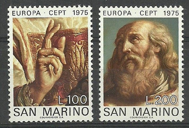 Znaczek San Marino 1975 Mi 1088-1089 Czyste **