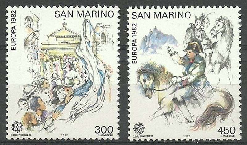 Znaczek San Marino 1982 Mi 1249-1250 Czyste **