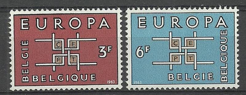 Znaczek Belgia 1963 Mi 1320-1321 Czyste **