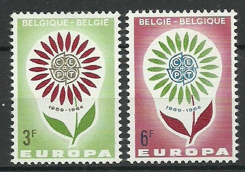 Znaczek Belgia 1964 Mi 1358-1359 Czyste **