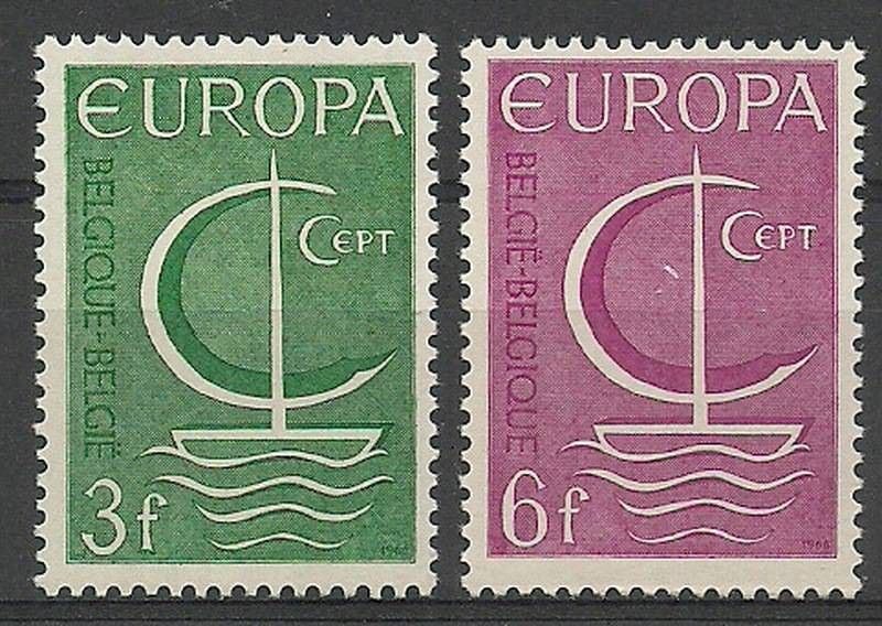 Znaczek Belgia 1966 Mi 1446-1447 Czyste **