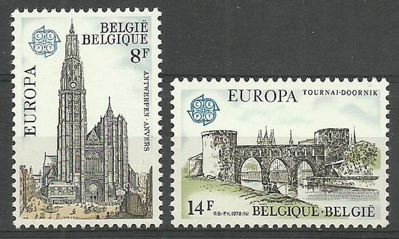Znaczek Belgia 1978 Mi 1943-1944 Czyste **