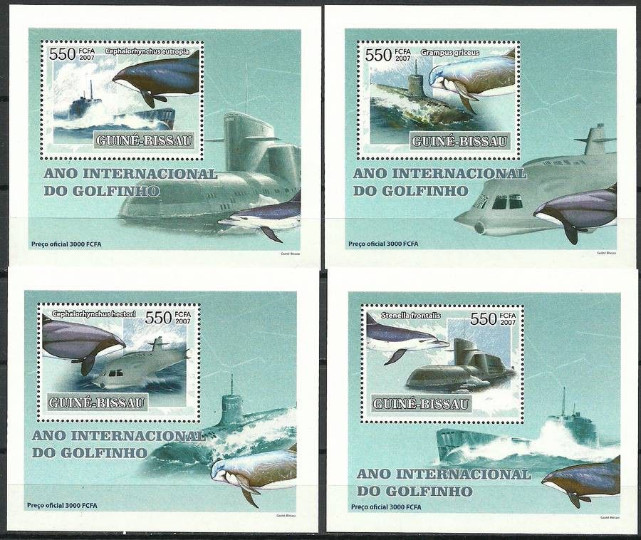 Znaczek Gwinea Bissau 2007 Mi lx 3554-3557 Czyste **