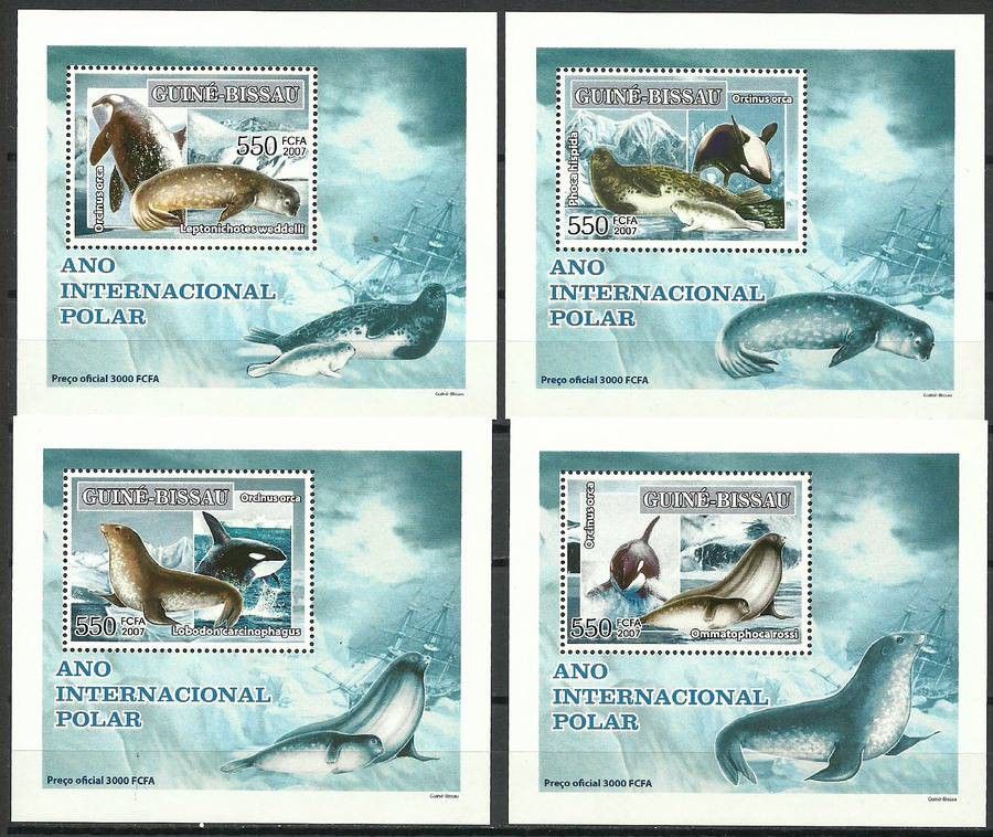 Znaczek Gwinea Bissau 2007 Mi lx 3566-3569 Czyste **