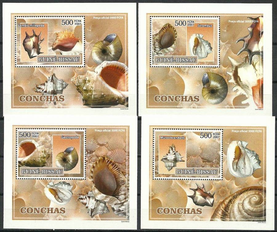 Znaczek Gwinea Bissau 2007 Mi lx 3578-3581 Czyste **