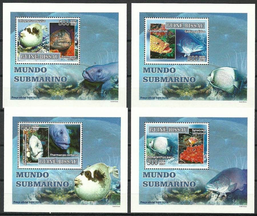 Znaczek Gwinea Bissau 2007 Mi lx 3582-3585 Czyste **