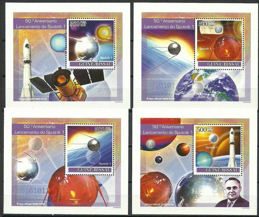 Znaczek Gwinea Bissau 2007 Mi lx 3678-3681 Czyste **