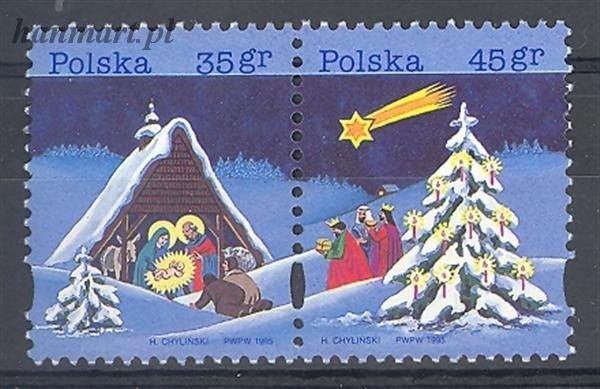 Znaczek Polska 1995 Mi 3565-3566 Fi 3417-3418 Czyste **