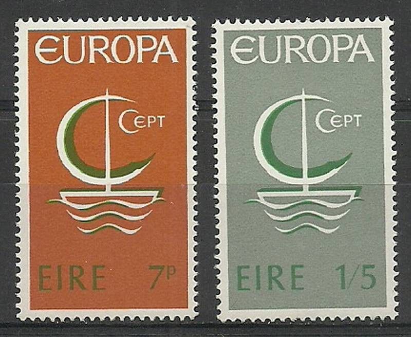 Znaczek Irlandia 1966 Mi 188-189 Czyste **