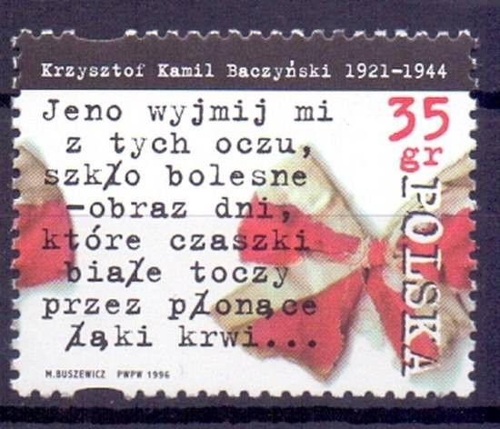 Znaczek Polska 1996 Mi 3571 Fi 3423 Czyste **