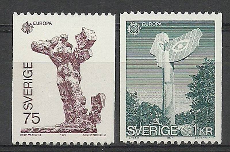 Znaczek Szwecja 1974 Mi 852-853 Czyste **