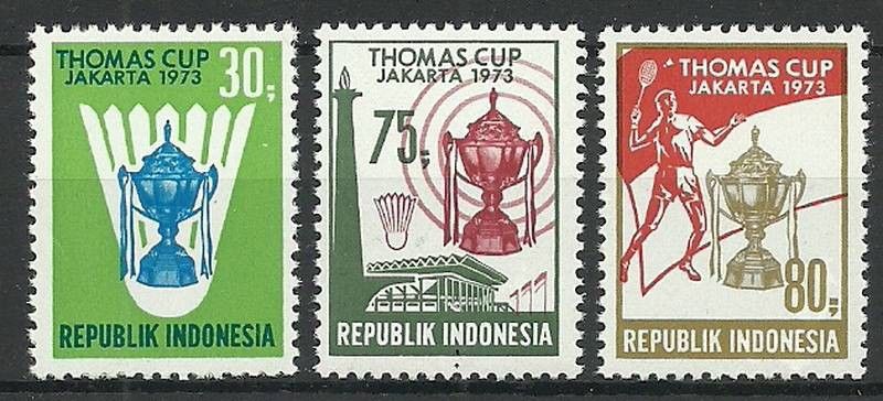 Znaczek Indonezja 1973 Mi 725-727 Czyste **