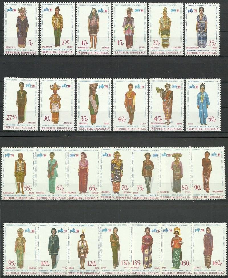 Znaczek Indonezja 1974 Mi 751-776 Czyste **