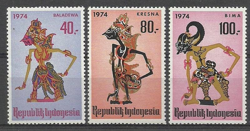 Znaczek Indonezja 1974 Mi 777-779 Czyste **
