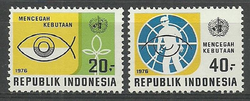 Znaczek Indonezja 1976 Mi 837-838 Czyste **